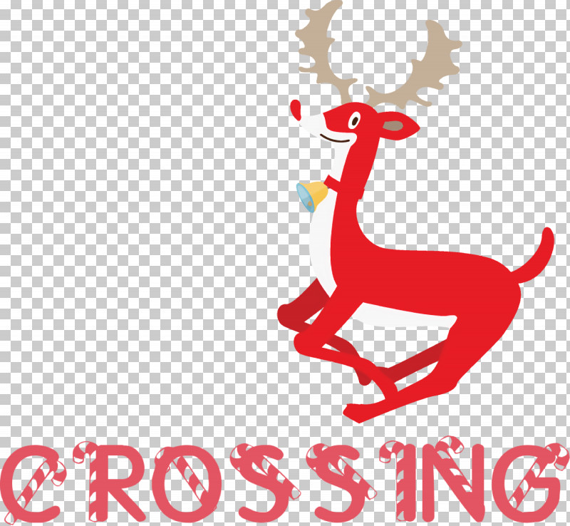 Deer Crossing Deer PNG, Clipart, Antler, Christmas Day, Christmas Decoration, Christmas Elf, Christmas Ornament Free PNG Download