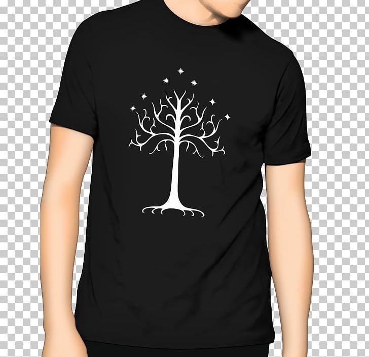 T-shirt Clothing Top White Tree Of Gondor PNG, Clipart, Black, Brand, Clothing, Clothing Accessories, Gondor Free PNG Download