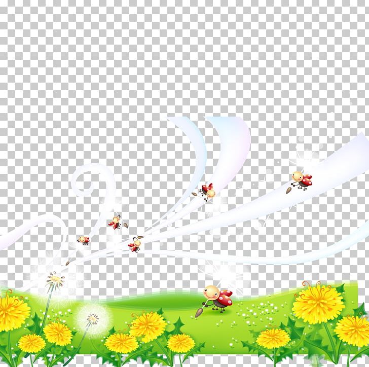 Motif Painting Cartoon PNG, Clipart, Border, Computer Wallpaper, Flower, Flowers, Grass Free PNG Download