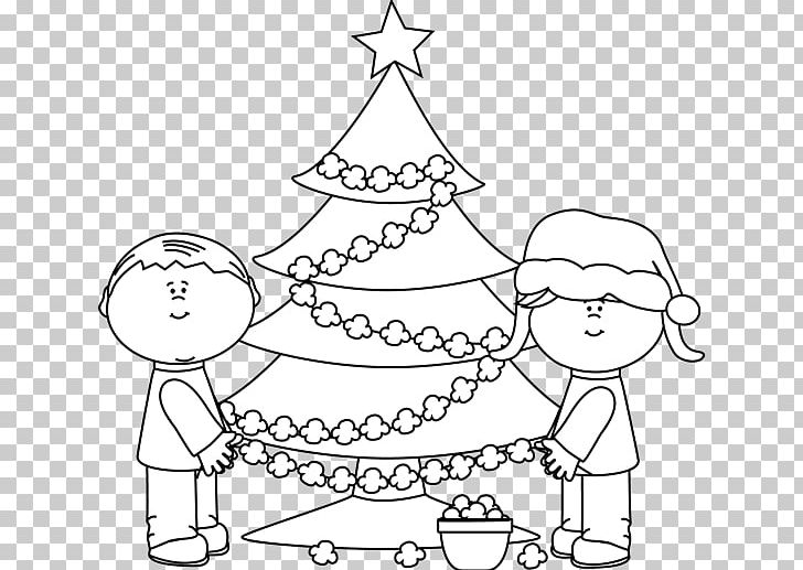 Mammal Christmas Tree Human Behavior Line Art PNG, Clipart, Area, Behavior, Black And White, Character, Christmas Free PNG Download