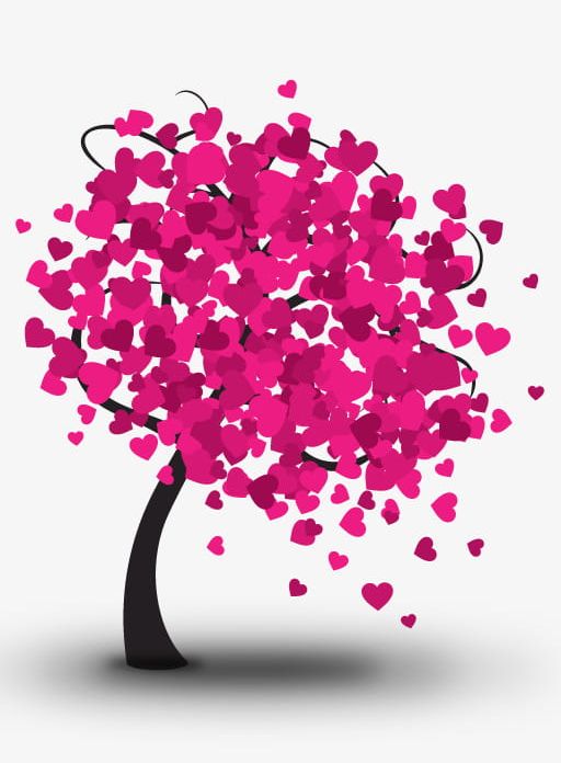 Pink Heart Tree PNG, Clipart, Hand Painted, Hand Painted Tree, Heart, Heart Clipart, Heart Clipart Free PNG Download