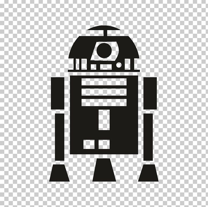 R2-D2 C-3PO Star Wars Silhouette Stencil PNG, Clipart, 2 D, Angle, Black, Black And White, Brand Free PNG Download