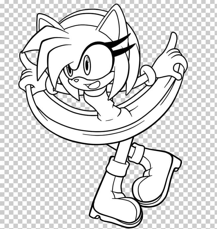 Sonic The Hedgehog Amy Rose Line Art Metal Sonic Drawing PNG, Clipart, Area, Arm, Art, Artwork, Black Free PNG Download
