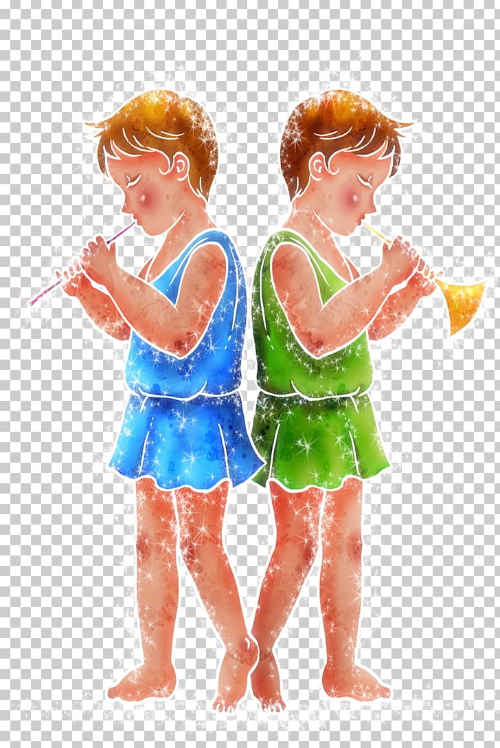Twin Gemini Cartoon PNG, Clipart, Boy, Child, Fictional Character, Girl, Joint Free PNG Download