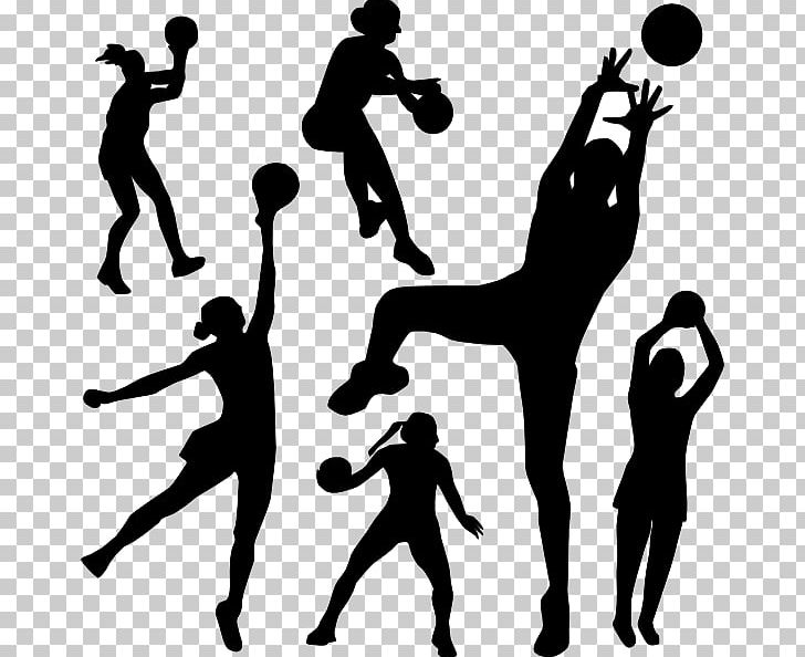 Netball Basketball Sport PNG, Clipart, American Football, Ball, Basketball, Black And White, Cartoon Free PNG Download