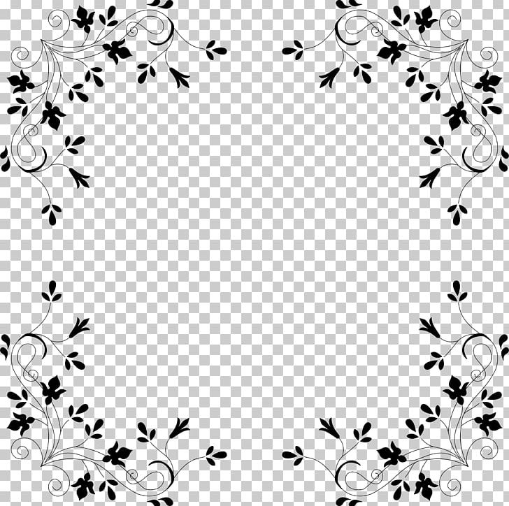 Flower Floral Design PNG, Clipart, Art, Black, Black And White, Body Jewelry, Border Free PNG Download