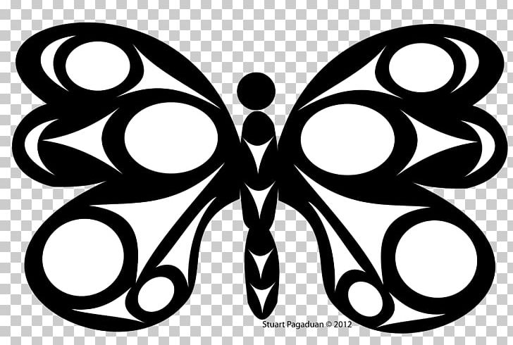 Butterfly Coast Salish Salishan Languages Salish Peoples Drawing PNG, Clipart, Art, Artwork, Black And White, Black White Border, Butterflies And Moths Free PNG Download
