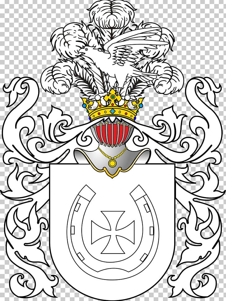 Herby Szlachty Polskiej Jastrzębiec Coat Of Arms Nobility Polish Heraldry PNG, Clipart, Art, Artwork, Black And White, Blazon, Circle Free PNG Download