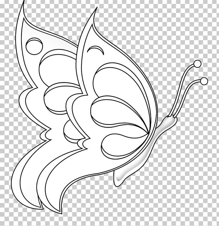 Butterfly Line Art Drawing Black And White PNG, Clipart, Area, Art, Artwork, Black And White, Branch Free PNG Download