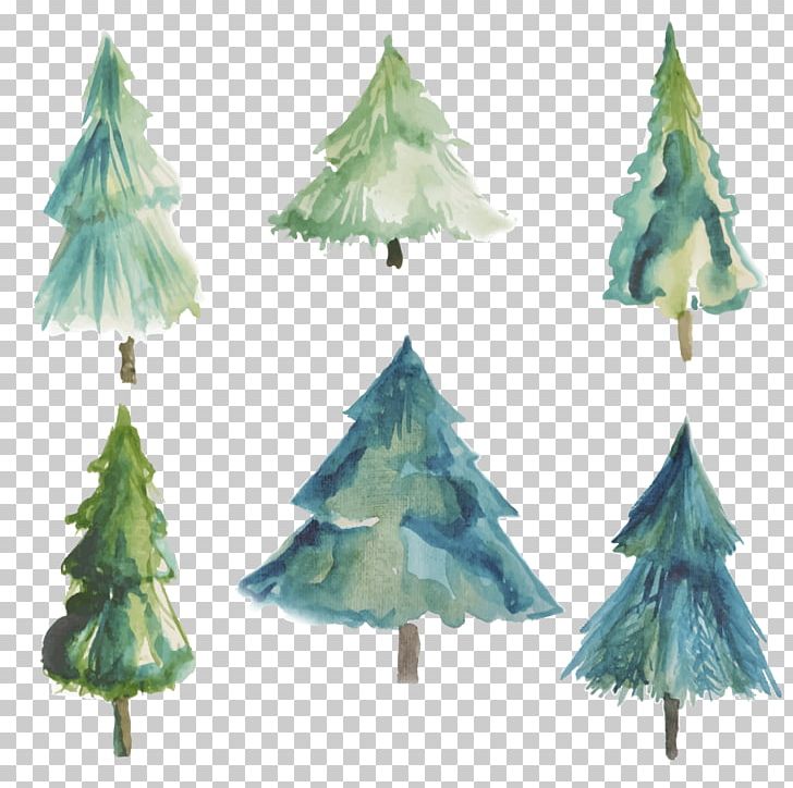 Christmas Tree Watercolor Painting PNG, Clipart, Christmas, Christmas Card, Christmas Decoration, Christmas Frame, Christmas Gift Free PNG Download