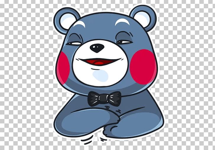 Sticker Bear Telegram Kumamon PNG, Clipart, Animals, Bear, Carnivoran, Cartoon, Character Free PNG Download