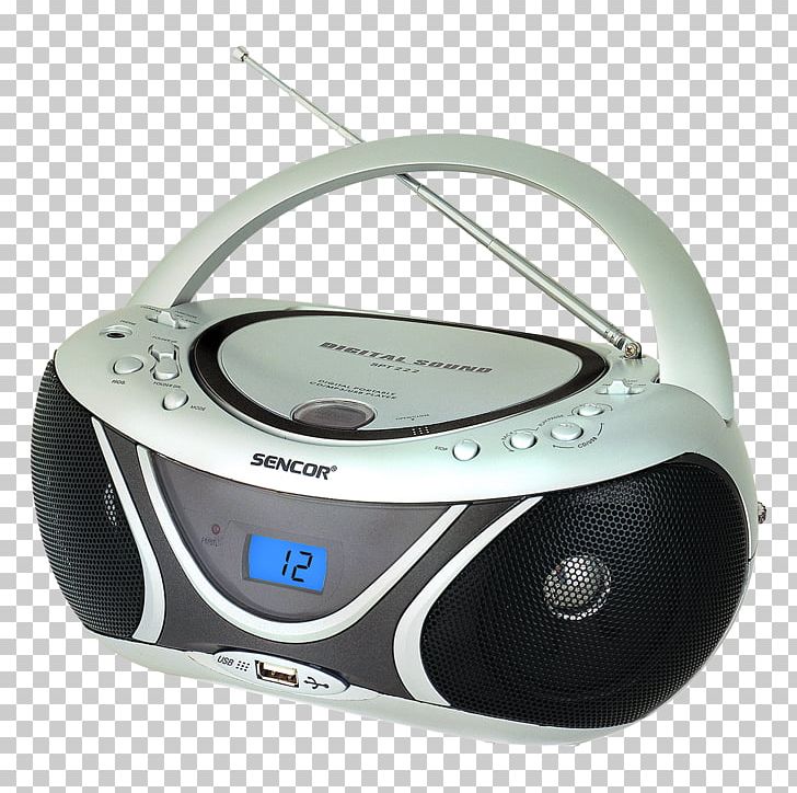 Sencor SPT 227 Silver Radio Recorder Compact Disc CD-R Boombox PNG, Clipart, Boombox, Cd Player, Cdr, Cdrw, Compact Cassette Free PNG Download