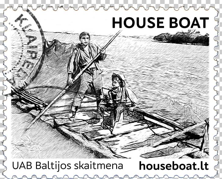 Boating Postage Stamps Organism Mail PNG, Clipart, Animated Cartoon, Artwork, Black And White, Boat, Boating Free PNG Download