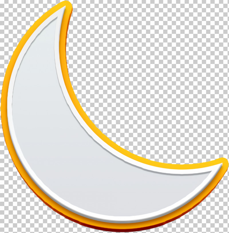 Moon Icon Weather Icon PNG, Clipart, Crescent, Meter, Moon Icon, Weather Icon, Yellow Free PNG Download