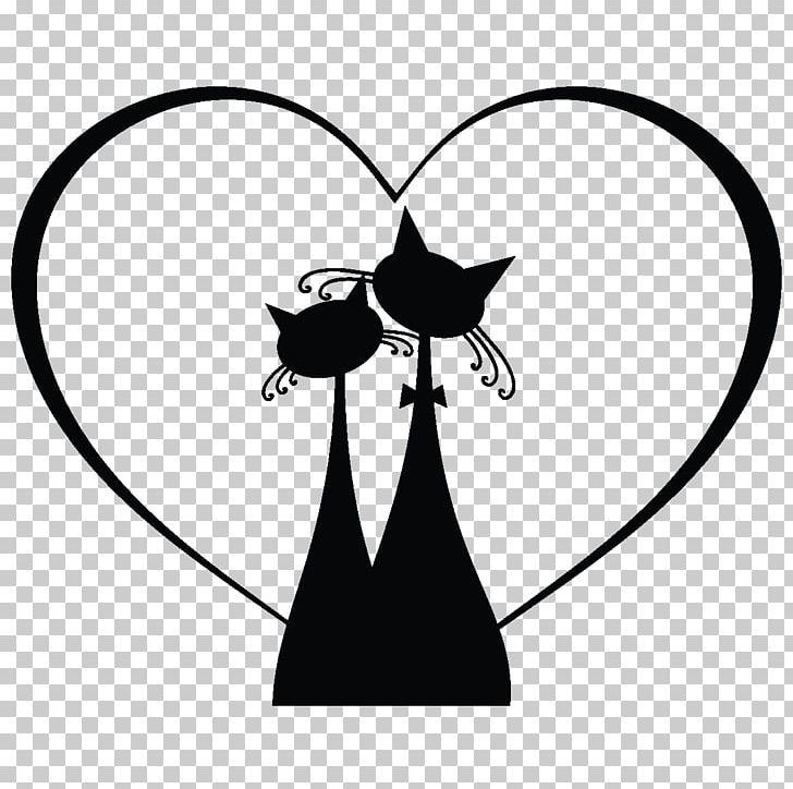 Black Cat Silhouette Drawing PNG, Clipart, Animals, Art, Bat, Black, Black And White Free PNG Download