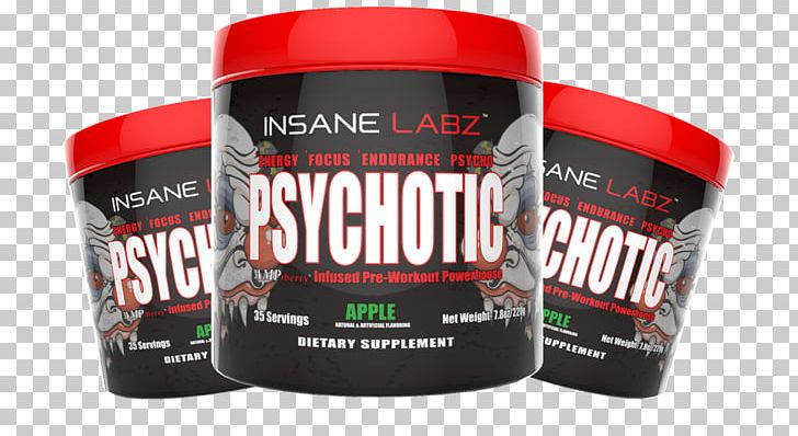 Brand Insane Labz Psychotic Pre-workout Dietary Supplement Product Design PNG, Clipart, Apple, Brand, Dietary Supplement, Fitness Weight Loss, Insanity Free PNG Download