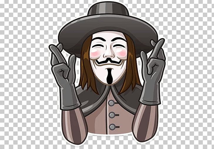Guy Fawkes Sticker Telegram Anonymous Gay PNG, Clipart, Anonymous, Behavior, Cartoon, Character, Facial Hair Free PNG Download
