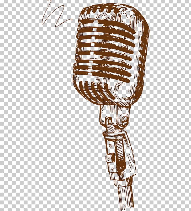 vintage microphone art png