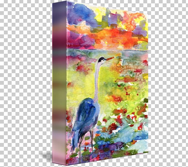 Watercolor Painting Acrylic Paint Heron PNG, Clipart, Acrylic Paint, Acrylic Resin, Art, Beak, Bird Free PNG Download