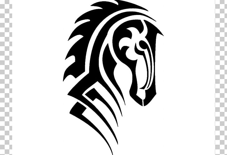 Horse Scalable Graphics Tattoo PNG, Clipart, Bit, Black, Black And White, Carnivoran, Fictional Character Free PNG Download