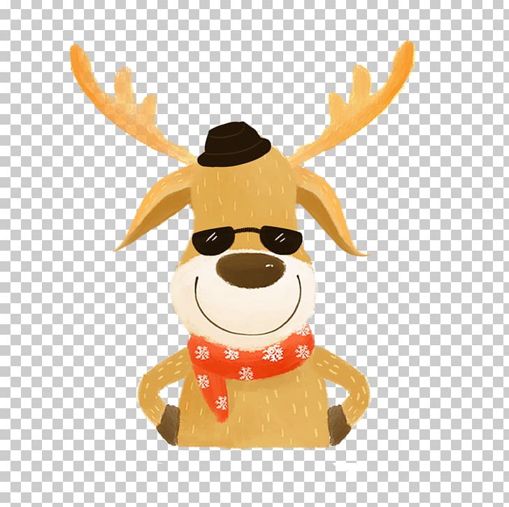 Reindeer Santa Claus Christmas PNG, Clipart, Animal, Cartoon, Cartoon Animal, Christmas Deer, Christmas Elk Free PNG Download