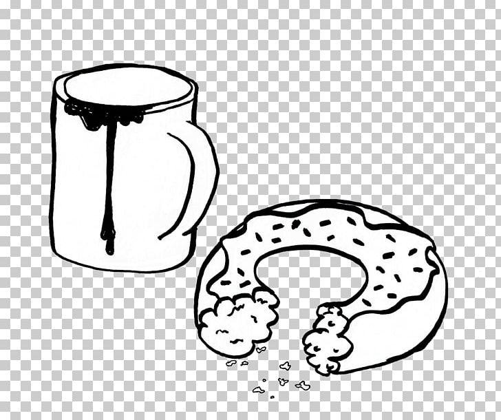 Line Art Donuts Drawing Black And White Coffee And Doughnuts PNG, Clipart, Area, Art, Artwork, Banner, Brush Free PNG Download