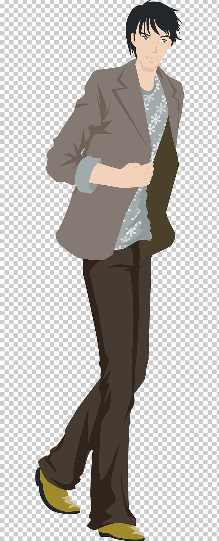 Business Casual White Transparent Anime Boy In Business Casual Anime  Boy Man PNG Image For Free Download