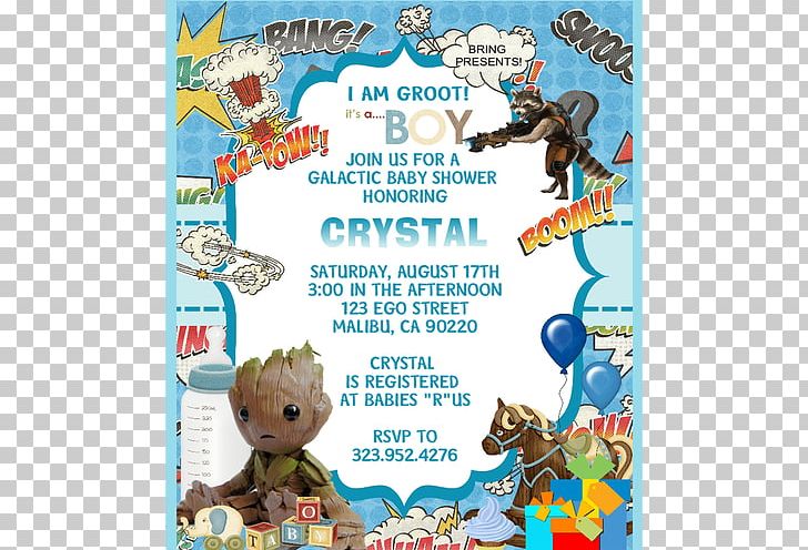 Wedding Invitation Baby Groot Rocket Raccoon Baby Shower PNG, Clipart, Area, Babyboy Invitation, Baby Groot, Baby Shower, Birthday Free PNG Download