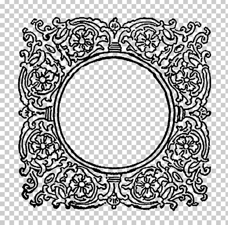 Digital Stamp Frames Computer Decorative Arts Pattern PNG, Clipart, Area, Black And White, Circle, Computer, Craft Free PNG Download