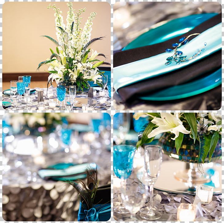 Floral Design Turquoise Centrepiece Table-glass PNG, Clipart, Aqua, Art, Blue, Centrepiece, Collage Free PNG Download