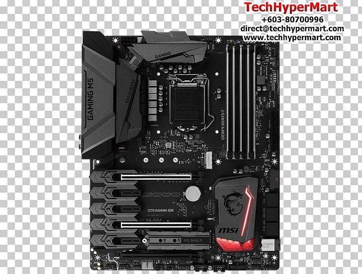 MSI Z270 Gaming M5 LGA 1151 Motherboard Micro-Star International Z270 KRAIT GAMING PNG, Clipart, Atx, Brand, Chipset, Computer, Computer Accessory Free PNG Download