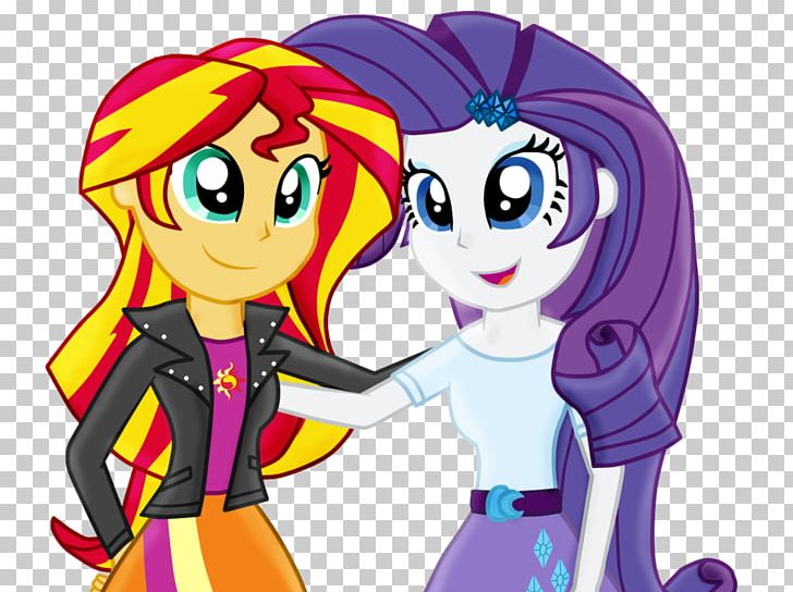 Sunset Shimmer Rarity Twilight Sparkle Fluttershy Pony PNG, Clipart, Applejack, Art, Cartoon, Deviantart, Equestria Free PNG Download