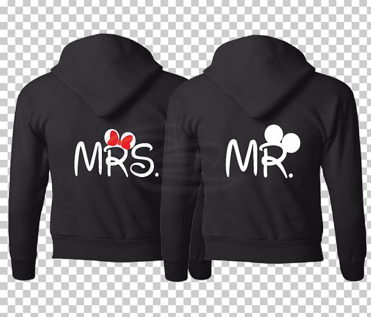 T-shirt Hoodie Minnie Mouse Crew Neck Sweater PNG, Clipart, Black, Bluza, Brand, Clothing, Couple Free PNG Download