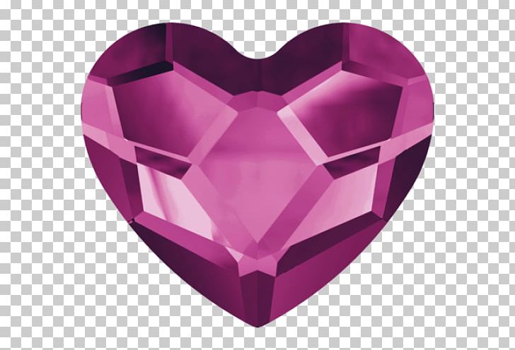 Crystal Jewellery Fuchsia Heart Swarovski AG PNG, Clipart, Back, Blue, Color, Crystal, Flat Free PNG Download
