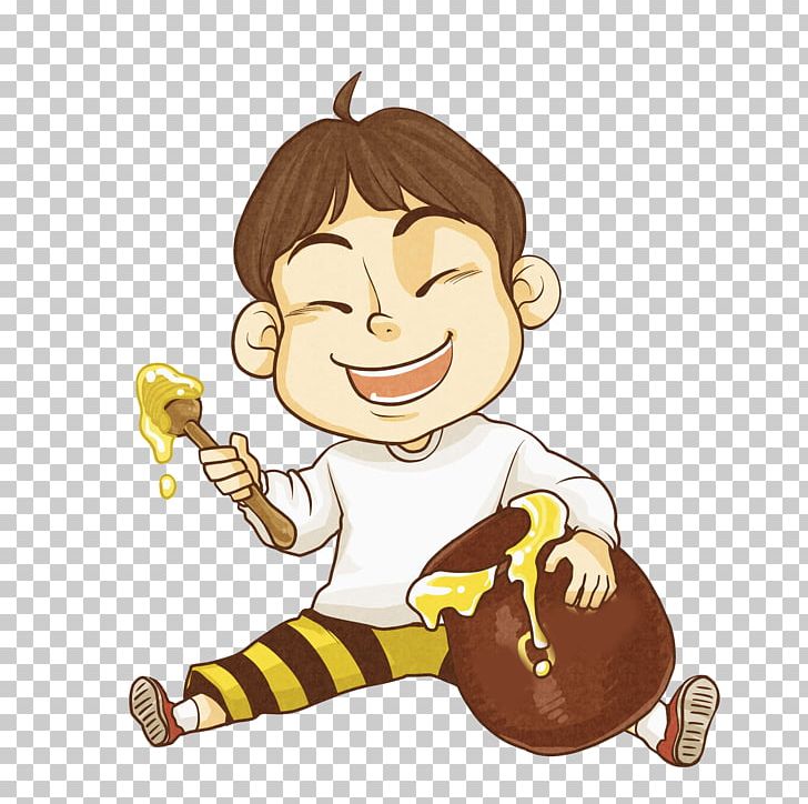 Honey Food Drawing Eating PNG, Clipart, Art, Boy, Boy Cartoon, Cartoon, Child Free PNG Download