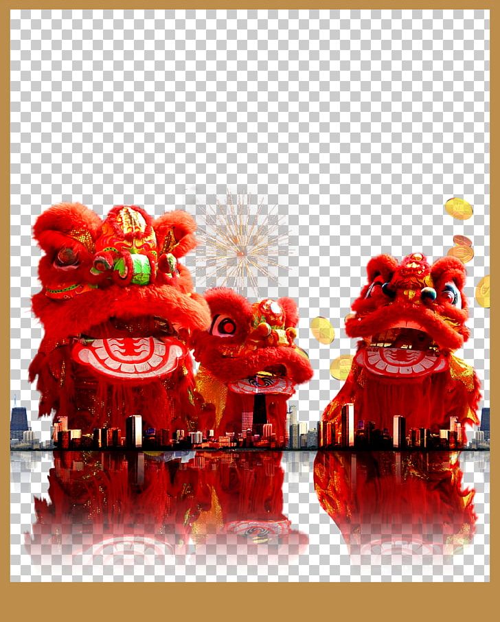 Lion Dance Chinese New Year Dragon Dance PNG, Clipart, Animals, Chinese, Chinese New Year, Chinese Style, Creative Background Free PNG Download
