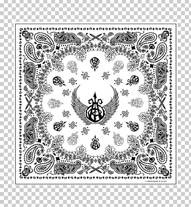 Kerchief Paisley Headband Pattern PNG, Clipart, Area, Art, Black And White, Circle, Clothing Free PNG Download