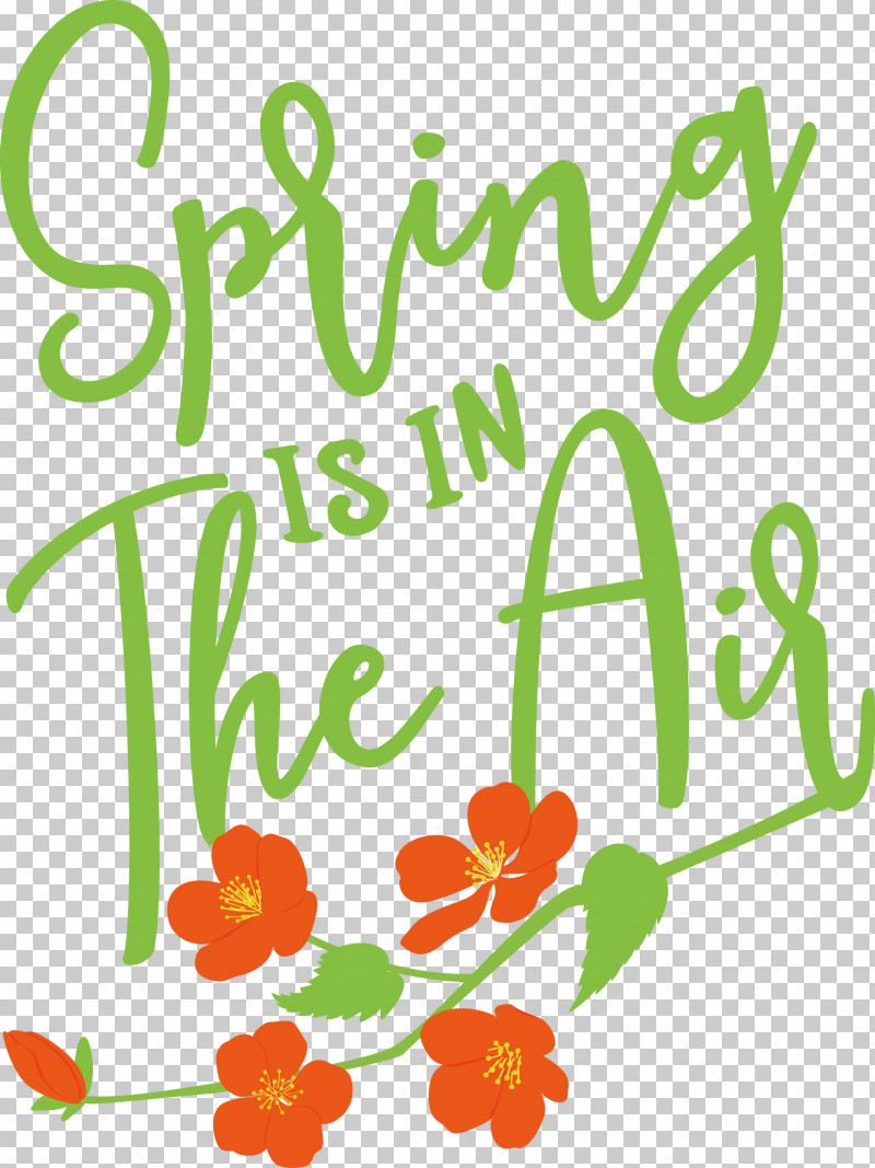 Spring Spring Is In The Air PNG, Clipart, Floral Design, Happiness, Leaf, Line, Meter Free PNG Download