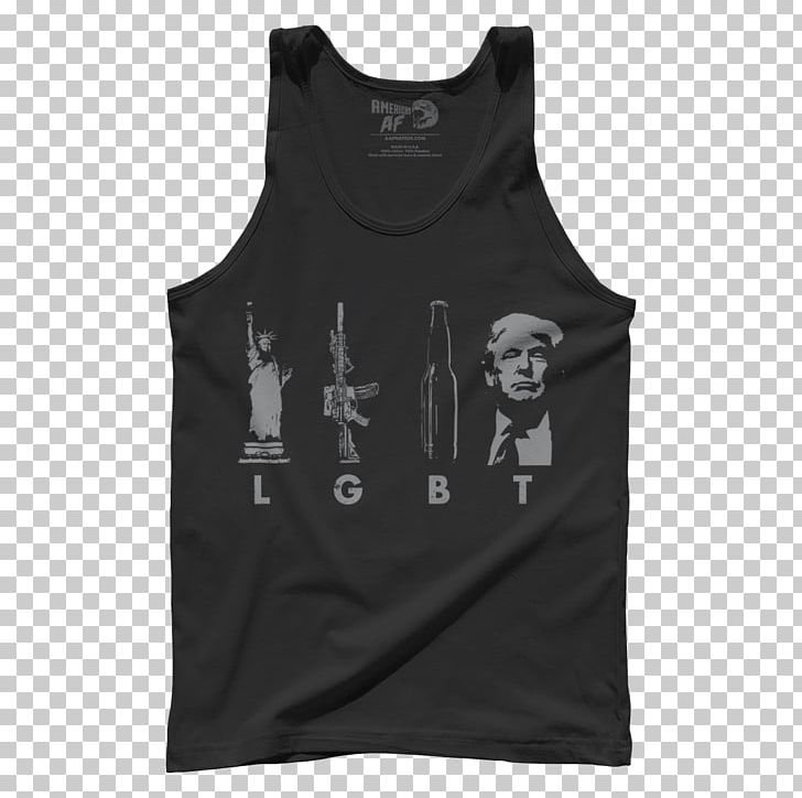 T-shirt United States LGBT Sleeveless Shirt Top PNG, Clipart, Active Tank, Black, Brand, Clothing, Donald Trump Free PNG Download