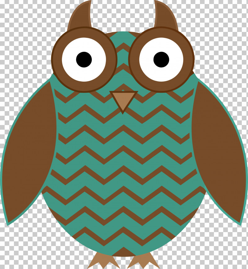 Owl Turquoise Teal Brown Bird Of Prey PNG, Clipart, Bird, Bird Of Prey, Brown, Cartoon Owl, Cute Owl Free PNG Download