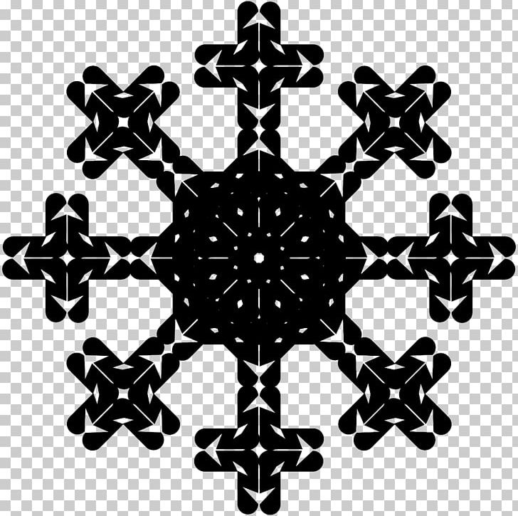 Snowflake Crystal PNG, Clipart, Black And White, Computer Icons, Cross, Crystal, Generation Snowflake Free PNG Download