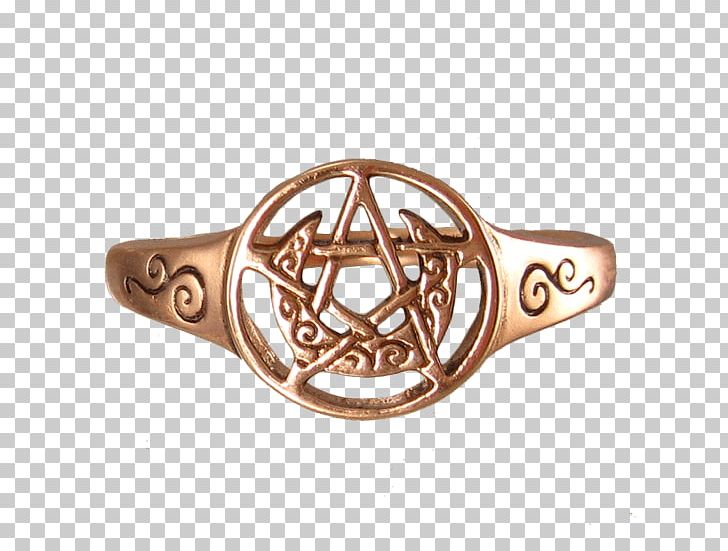 Wicca Pentagram Pentacle Wedding Ring PNG, Clipart, Body Jewelry, Charms Pendants, Copper, Crescent, Engagement Ring Free PNG Download