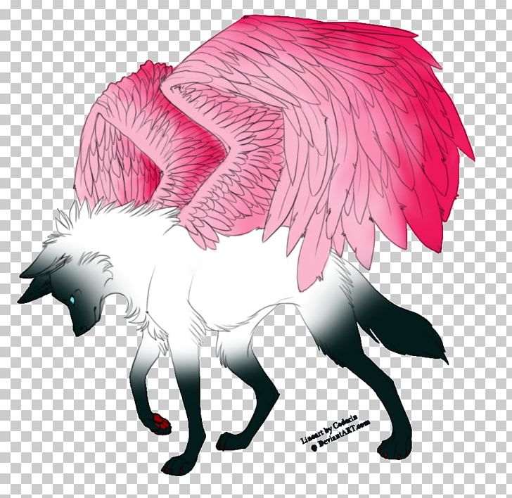 arctic wolf with wings drawing