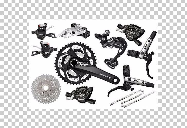 Bicycle Derailleurs Bicycle Chains Groupset Bicycle Cranks Shimano Deore XT PNG, Clipart, Automotive Tire, Auto Part, Bicycle, Bicycle Chain, Bicycle Chains Free PNG Download