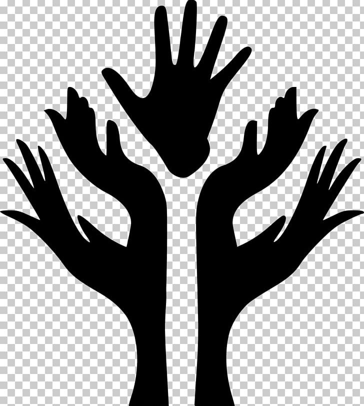Hand PNG, Clipart, Autocad Dxf, Black And White, Computer Icons, Finger, Flower Free PNG Download