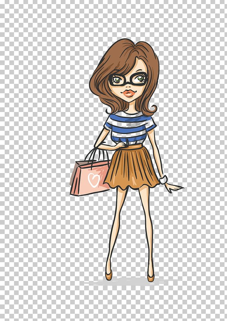 Fashion Cartoon Girl Illustration PNG, Clipart, Arm, Child, Fashion Design, Fashion Girl, Fashion Illustration Free PNG Download