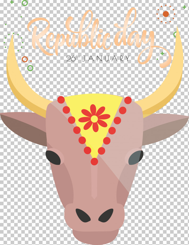Happy India Republic Day India Republic Day 26 January PNG, Clipart, 26 January, Bovine, Cowgoat Family, Happy India Republic Day, Head Free PNG Download