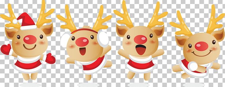 Reindeer Santa Claus Christmas PNG, Clipart, Cartoon, Christmas, Christmas Card, Christmas Decoration, Christmas Lights Free PNG Download