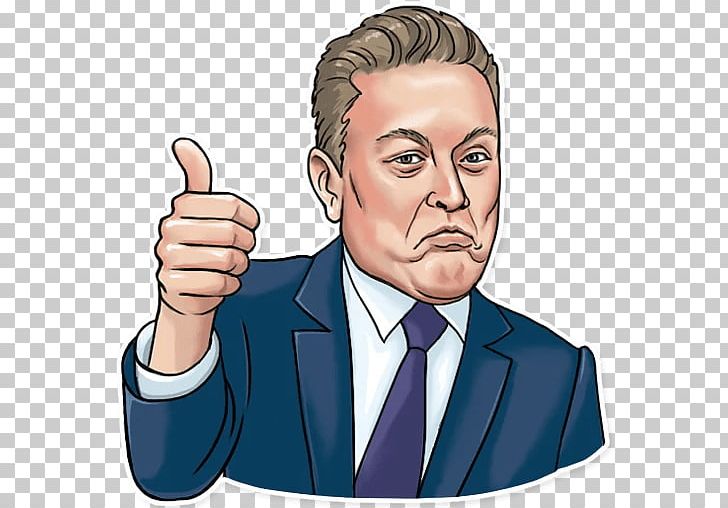 Elon Musk Sticker Chief Executive Telegram PNG, Clipart, Behavior, Cartoon, Chief Executive, Director, Elon Musk Free PNG Download
