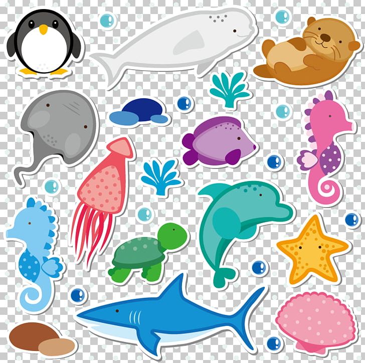 Marine Animals Collection PNG, Clipart, Animal, Aquatic Animal, Area, Art, Artwork Free PNG Download